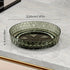 2PCS Acrylic Lazy Susan Organizer with Diamond Design | 360° Rotating Makeup & Vanity Tray | Modern Kitchen & Bathroom Storage（Transparent green）