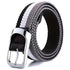 Three-Color Braided Golf Elastic Belt, Unisex, Stretchy Comfort and Versatile Matching, Top Choice for High-Quality Casual Trouser Belts(Black+white+gray)
