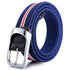 Three-Color Braided Golf Elastic Belt, Unisex, Stretchy Comfort and Versatile Matching, Top Choice for High-Quality Casual Trouser Belts/Blue, white and red