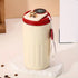 Smart Temp-Display Tumbler: 15.5oz Large Capacity, See the Temp, Enjoy Hot/Cold Freely – Just Right Every Sip./RED