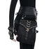 Steampunk PU Leather Waist Bag: Adjustable Waist Size with Rivet Detailing, Versatile as a Retro Leg Bag or Belt, Unisex for Motorcycle Riding and Stylish Outfits