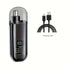 Electric nose hair trimmer, fashionable mini portable, wireless USB charging, suitable for both men and women, super easy-to-use nose hair trimmer.black