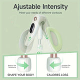Smart Counting Buttocks and Leg Trainer. Adjustable resistance for precise activation of glute and inner thigh muscles. Features anti-slip design—your essential home fitness tool for body shaping, effortlessly tracking workout repetitions.（GREEN)