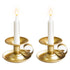 2PCS Handmade Iron Art Vintage Candle Holders, Matte Texture Lights Up Romantic Moments (Gold)