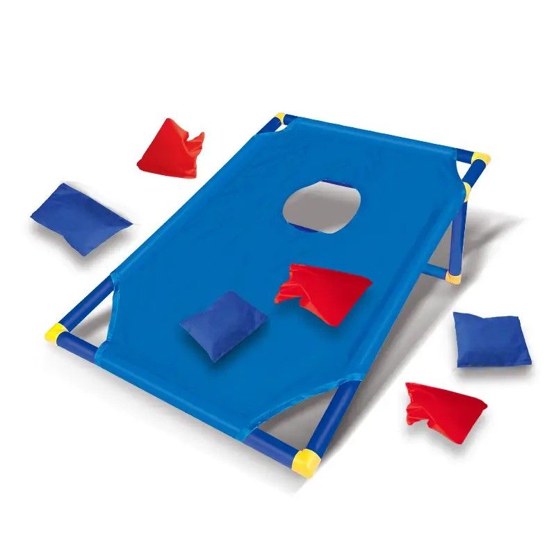 kids outdoor toys throwing game bean bag toss set foldable portable hand eye coordination educational toy family party camping interactive equipment BLUE