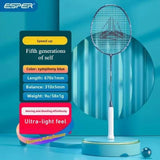 ESPER Explorer Fifth Generation Badminton Racket 58g 9U Full Carbon Fiber All-Around Fish Scale Shaft Double-Wall Inner Foaming Professional Match Training Racket(Phantom blue)