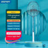 ESPER Explorer Fifth Generation Badminton Racket 58g 9U Full Carbon Fiber All-Around Fish Scale Shaft Double-Wall Inner Foaming Professional Match Training Racket(Phantom blue)