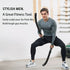 2PCS Wireless Battle Rope Fitness Stick, Strong Spring Resistance, Full Body Muscle Sculpting, Anti-Slip and Durable, Indoor and Outdoor Use, Essential for Body Shaping