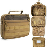 Multifunctional Hanging Toiletry Bag, 8-Compartment Storage, Waterproof and Portable, Essential for Travel and Home Use(brown)