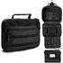 Multifunctional Hanging Toiletry Bag, 8-Compartment Storage, Waterproof and Portable, Essential for Travel and Home Use（black)