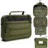 Multifunctional Hanging Toiletry Bag, 8-Compartment Storage, Waterproof and Portable, Essential for Travel and Home Use(GREEN)