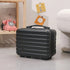 14 Inch Mini Makeup Case, Lightweight Cosmetic Travel Bag with Shoulder Strap & Zipper Closure(BLACK)