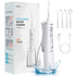 L8 Cordless Water Flosser | Rechargeable Portable Oral Irrigator, IPX7 Waterproof, 4 Modes with DIY Pressure Adjustment, High-Frequency Pulse Cleans Between Teeth Thoroughly/white