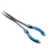 Multi-functional Fishing Pliers - Long Nose, Rust-proof & Anti-slip, Easy Hook Removal & Fish Control(Blue bending pliers）
