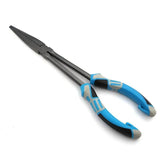 Multi-functional Fishing Pliers - Long Nose, Rust-proof & Anti-slip, Easy Hook Removal & Fish Control（Blue straight pliers）