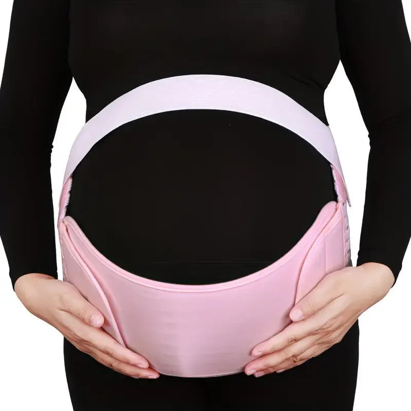 2-in-1 Pregnancy Support & Belly Band, Breathable Skin-Friendly Lightweight, Ergonomic Fit, Relieves Lower Back & Pubic Discomfort, Full Protection During Pregnancy & Postpartum/PINK.XL code