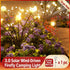 Solar Firefly Wind Light: Charges during the day, glows at night. Sways in the wind like dancing fireflies, lighting up your yard with romance./8 lamp holder [warm light] is always on