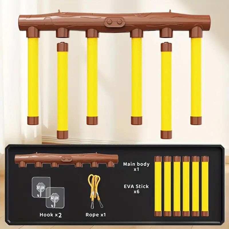 Smart Reaction Challenge Stick: Family Interactive Reflex Training Toy, Three Speed Adjustable, Hand-Eye Coordination and Focus Enhancement Tool(YELLOW)