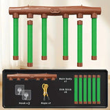 Smart Reaction Challenge Stick: Family Interactive Reflex Training Toy, Three Speed Adjustable, Hand-Eye Coordination and Focus Enhancement Tool(GREEN)