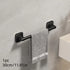 30cm space aluminum gunmetal gray towel bar, easy drill-free installation, anti-corrosion and rust-proof, bathroom towel storage, practical and stylish.