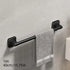 40cm space aluminum gunmetal gray towel bar, easy drill-free installation, anti-corrosion and rust-proof, bathroom towel storage, practical and stylish.