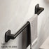 50cm space aluminum gunmetal gray towel bar, easy drill-free installation, anti-corrosion and rust-proof, bathroom towel storage, practical and stylish.
