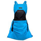 Oxford Cloth Multifunctional Gardening Apron, Thickened Durable Lightweight Large Pocket, Back Cross Straps Unisex(BLUE)