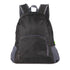 Foldable Nylon Backpack – Lightweight, Durable, and Strong Load Capacity, Four-Step Folding Transforms into a Handbag in Seconds, Multi-pocket Organization with Breathable Carrying(BLACK)