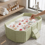 Foldable Bathtub: Instant Setup, Folds 10,000 Times, Four-Layer Insulation, One Tub for Bathing, Foot Soaking, Laundry, and Pet Washing./Graffiti green