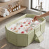 Foldable Bathtub: Instant Setup, Folds 10,000 Times, Four-Layer Insulation, One Tub for Bathing, Foot Soaking, Laundry, and Pet Washing./Graffiti green