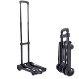 Folding Portable Cart: Lightweight 1.3kg, Load Capacity 30kg, Silent Smooth Wheels, Essential Tool for Travel, Shopping and Moving