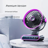 Grayish Purple   AI Smart Circulating Fan: 4 Modes + Silent Airflow, Your All-Scenario Cooling Companion。