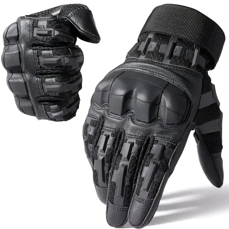 Full-Finger Multi-Functional Tactical Gloves, TPU Exoskeleton Impact Protection, Five-Finger Touchscreen Precision Control, Anti-Slip Wear-Resistant Palm, Essential for Outdoor Riding and Tactical Training./black.M code