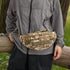 Tactical Camo Waist Bag: Water-Repellent Oxford, Multi-Compartment, Lightweight 0.25kg, Chest/Crossbody/Waist Carry – All-Scenario Essential./Desert camouflage