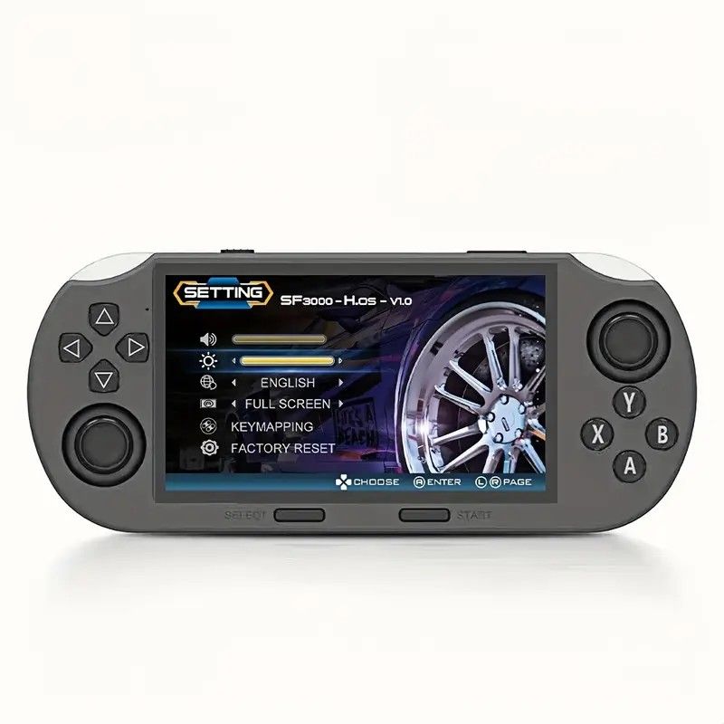 SF3000 64G Portable Handheld Game Console with IPS Screen Retro Video Game Console, Perfect as Adult Gift