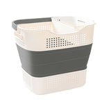 Multi-functional Folding Laundry Basket: Hassle-free Storage, One Basket for All Your Clothes Sorting.dull grey