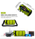 Cycling top tube bag, 2.4L large capacity holds all your small essentials, six reflective strips keep you safe during night rides, detachable for use as a crossbody bag, one bag for multiple uses./grass green