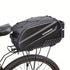 Ride and commute with one bag – waterproof, large capacity, and instantly converts to a shoulder bag.（Black messenger bag）