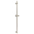 Solid Brass Brushed Nickel Long Sliding Rail Bar Swivel Handheld Shower Holder