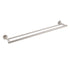 Brushed Nickel 750mm Double Towel Rack Rail Holder Round Hanger Bar Wall Mounted