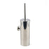 Polished Chrome Silver Round Toilet Brush Wall Mount Holder Cup Stainless Steel