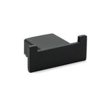 Matt Black Square Robe Hook Clothes Towel Holder Bathroom Wall Hanger Accessory