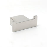 Chrome Square Robe Hook Clothes Towel Holder Bathroom Wall Mounted Hanger Kit