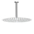 WELS Chrome Large 16" Round Rain Shower Head 300mm Ceiling Dropper Extension Arm Set
