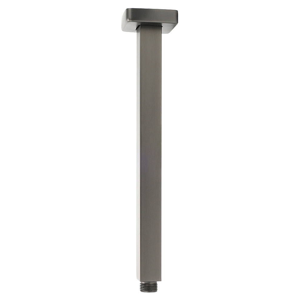 Bath Square 300mm Shower Component Brass Ceiling Extension Dropper Arm Gunmetal