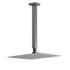 Gun Metal Square 10" Rainfall Shower Head 300mm Ceiling Dropper Arm Bath Set WELS
