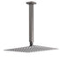 Gun Metal Square 12" Rainfall Shower Head 300mm Ceiling Dropper Arm Bath Set WELS