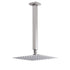 Brushed Nickel Square 8" Rain Shower Head 300mm Brass Ceiling Dropper Arm Set