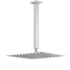 WELS 12" Rainfall Shower Head 300mm Ceiling Dropper Extension Arm Chrome Square Set