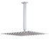 WELS 16" Rainfall Shower Head 300mm Ceiling Dropper Extension Arm Chrome Square Set